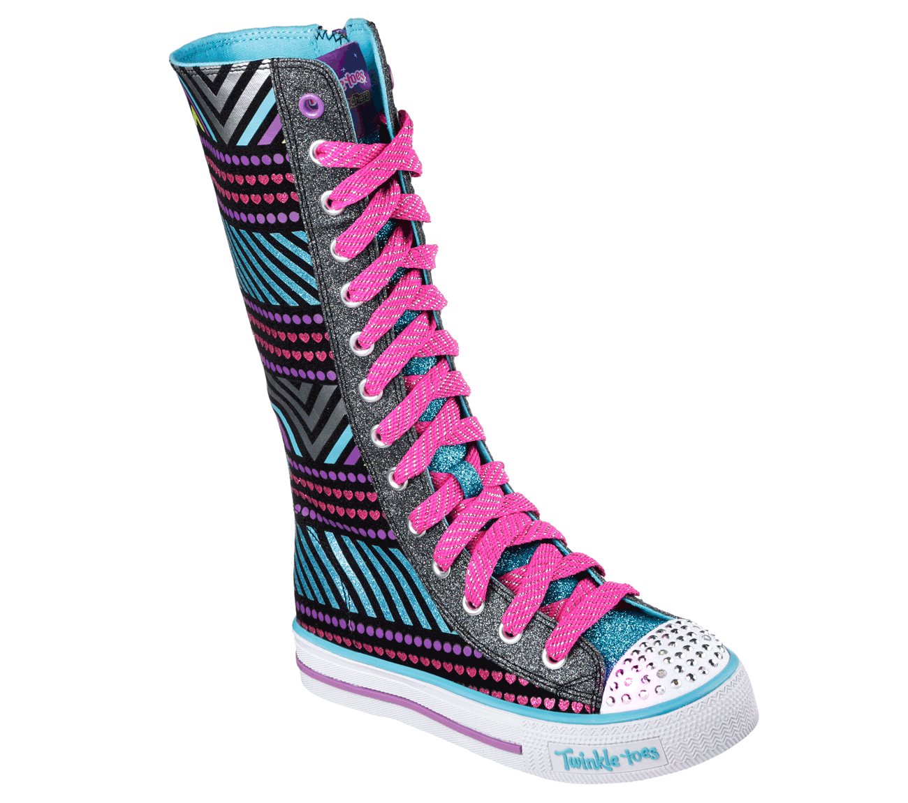 twinkle toes knee high sneakers
