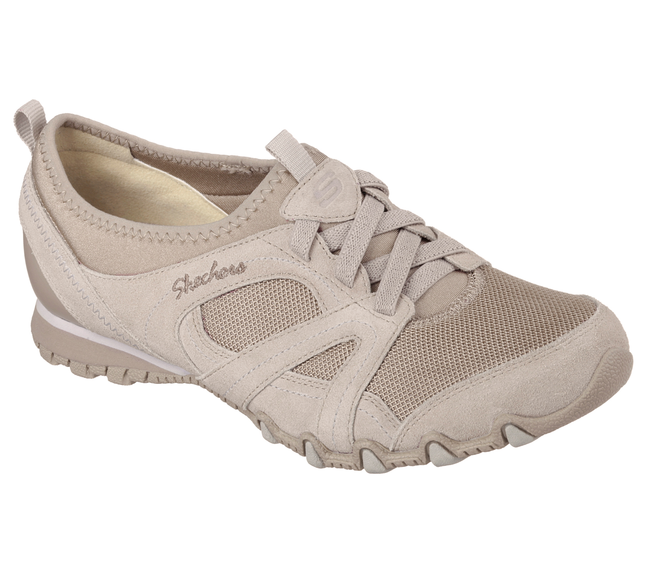 Skechers Women S Relaxed Fit Bikers Taupe Casual Shoe Skechers Women S Relaxed Fit Bikers Taupe Casual Shoe